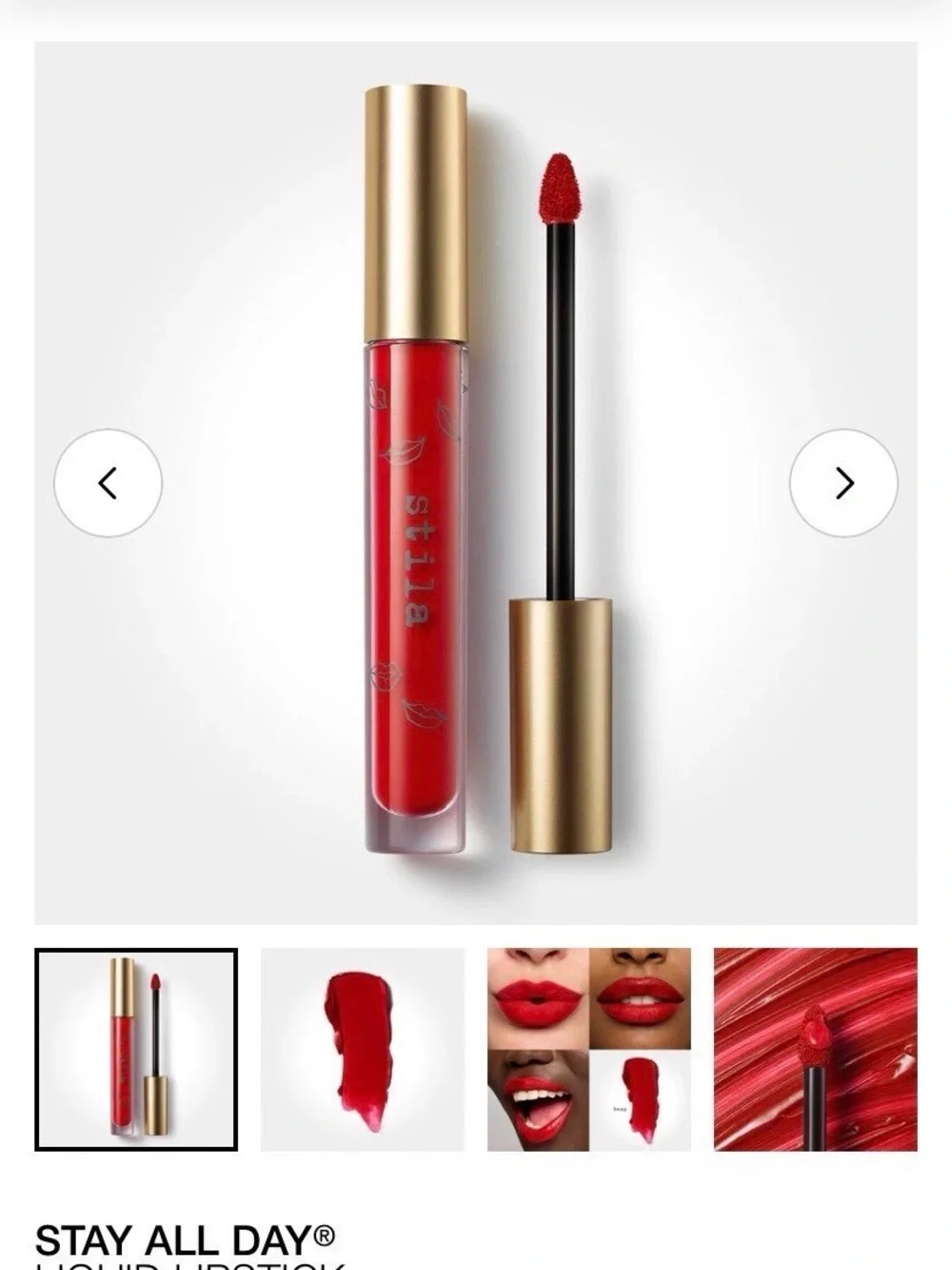 Stila Liquid Lipstick Trio — Red, Mauve, Brown